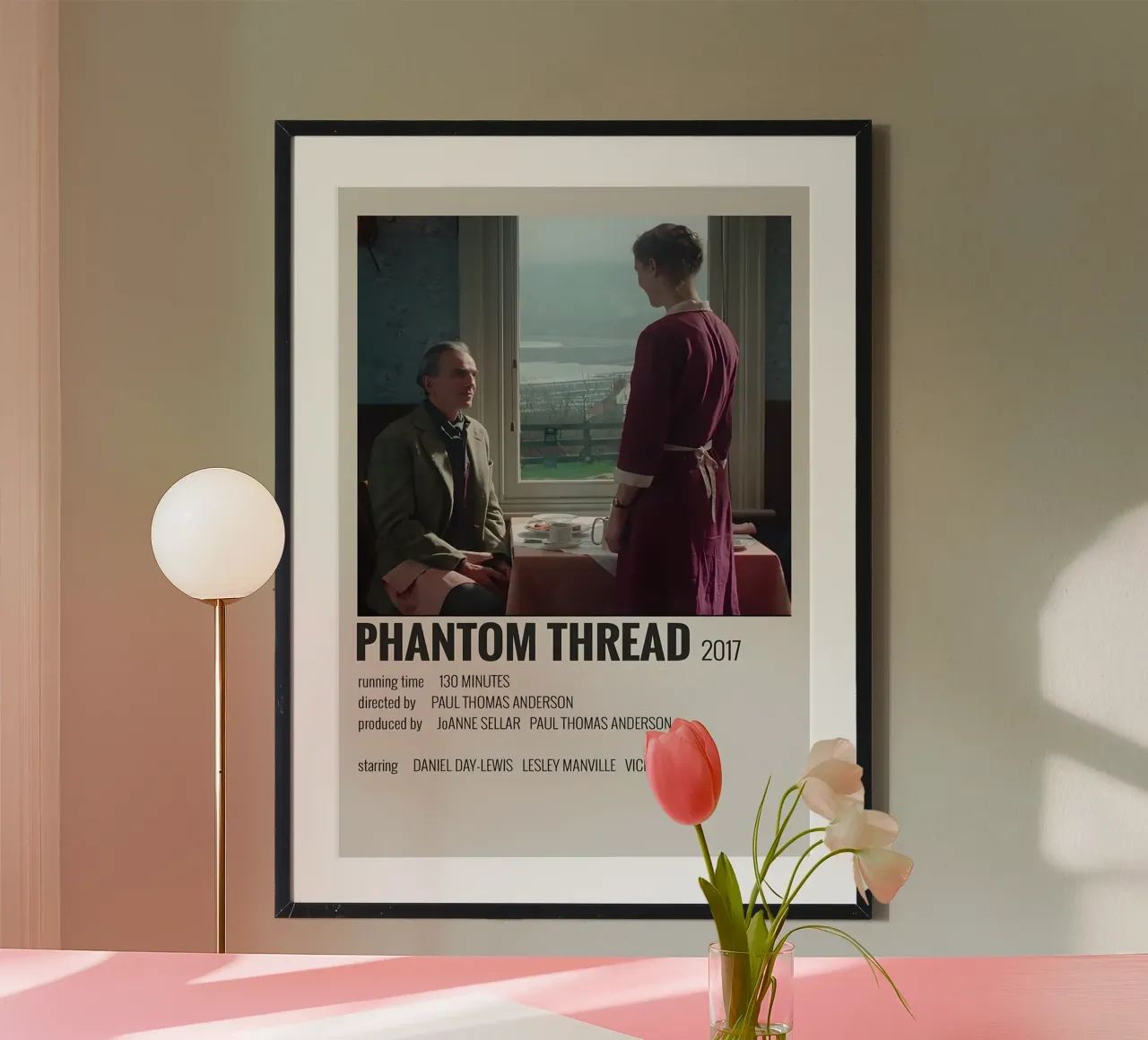 PHANTOM THREAD 2017 Poster von MVFminimalist