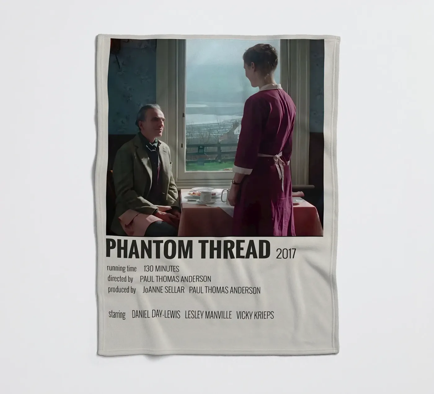PHANTOM THREAD 2017 coperta in pile da MVFminimalist