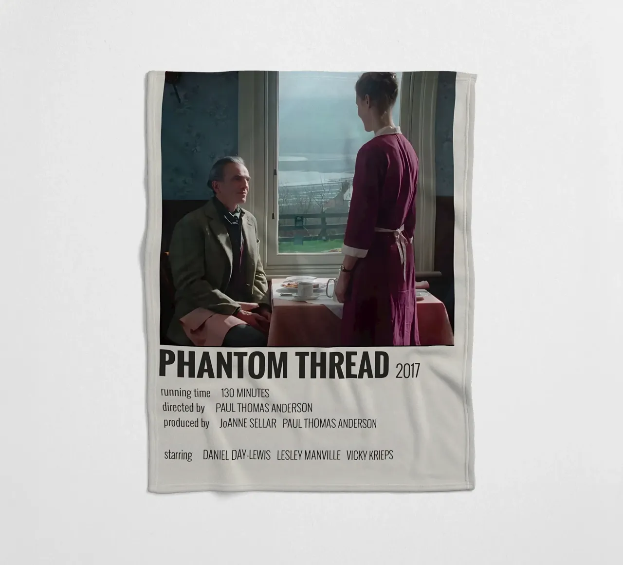 PHANTOM THREAD 2017 coperta in pile da MVFminimalist
