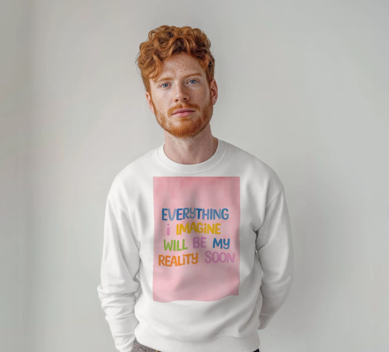 tutto ciò che immagino sarà presto la mia realtà felpa da onelove