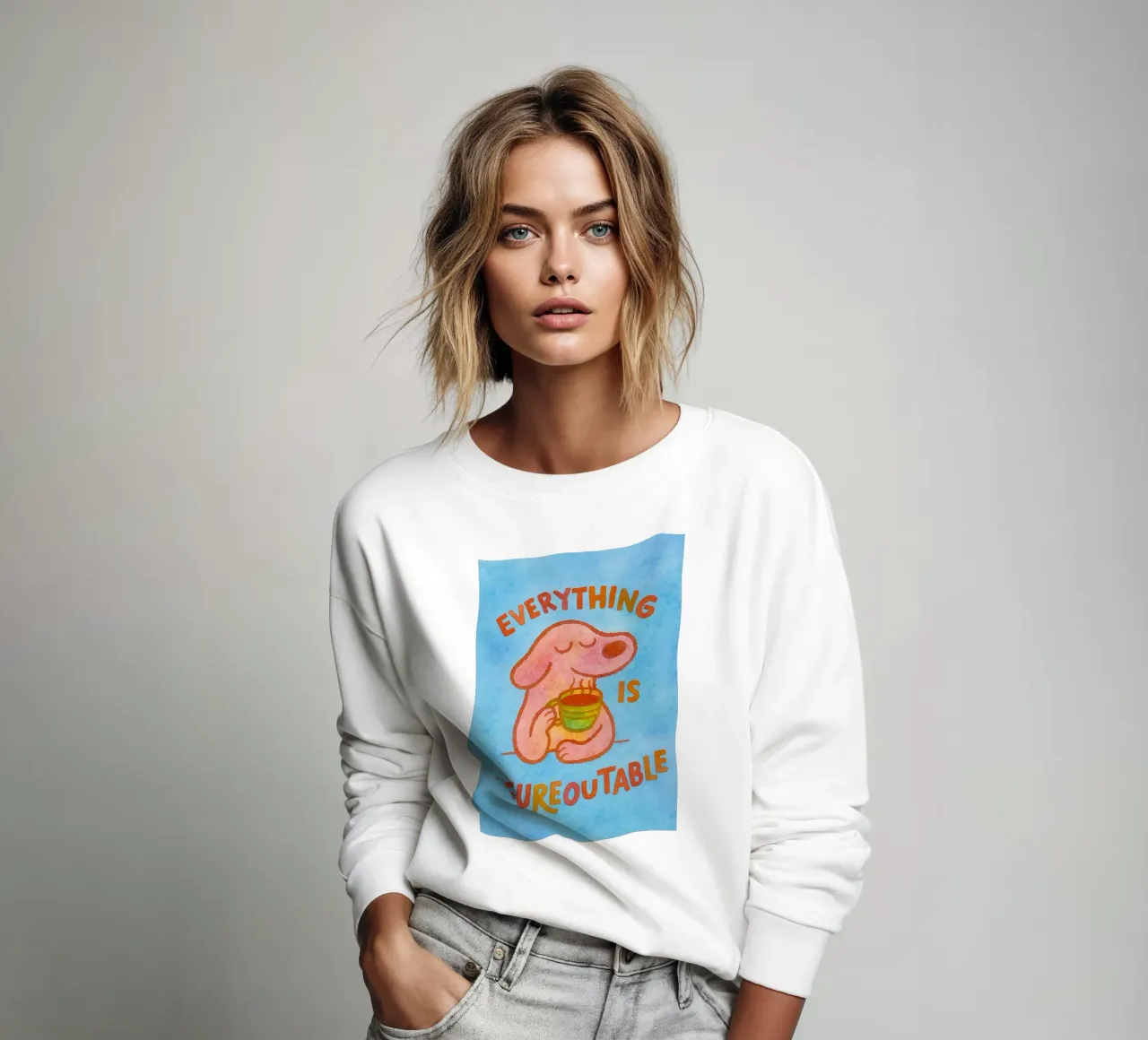 Alles ist überschaubar Sweatshirt von onelove
