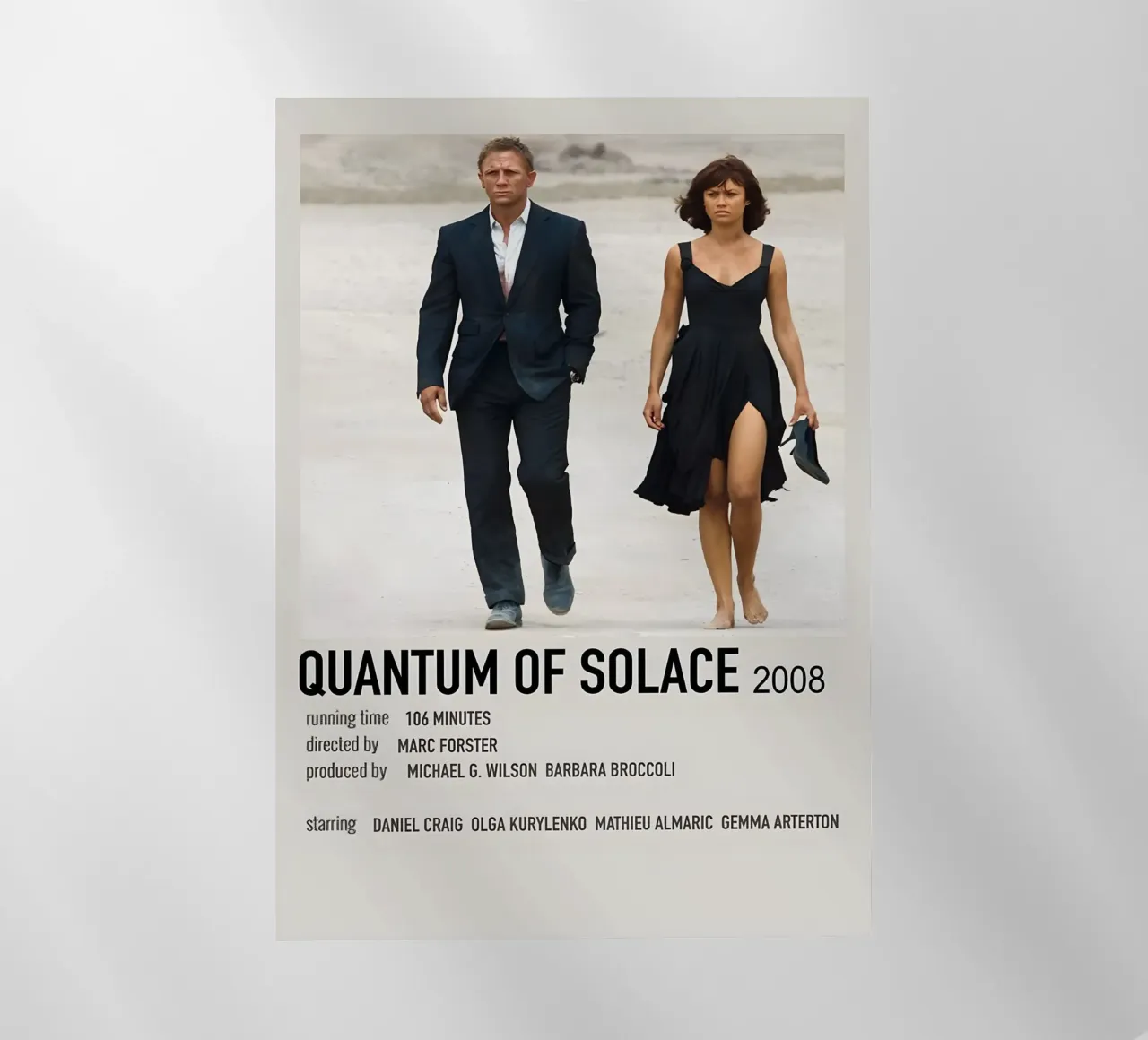 QUANTUM OF SOLACE 2008 pellicola backlit da MVFminimalist