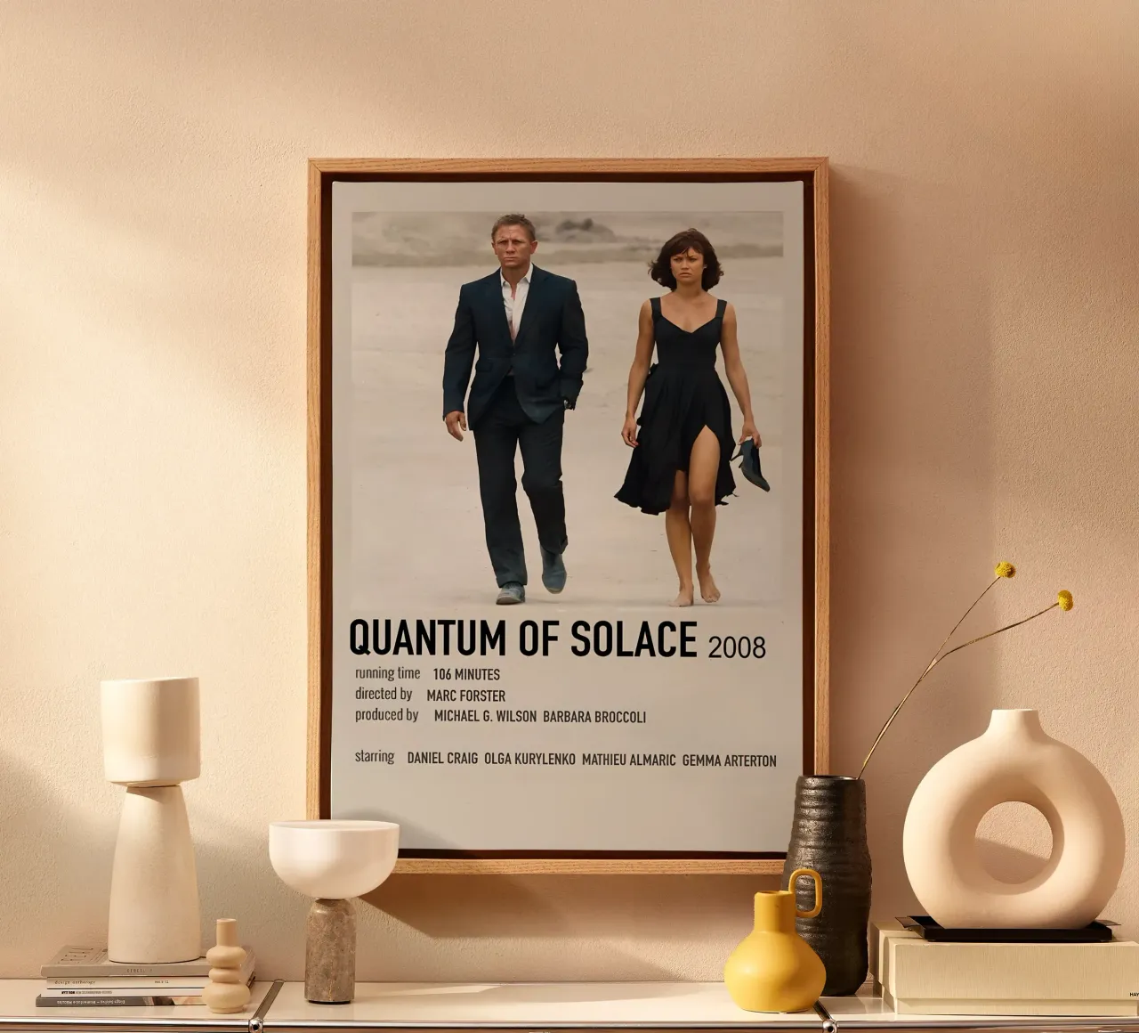 QUANTUM OF SOLACE 2008 tela con Cornice a cassetta da MVFminimalist
