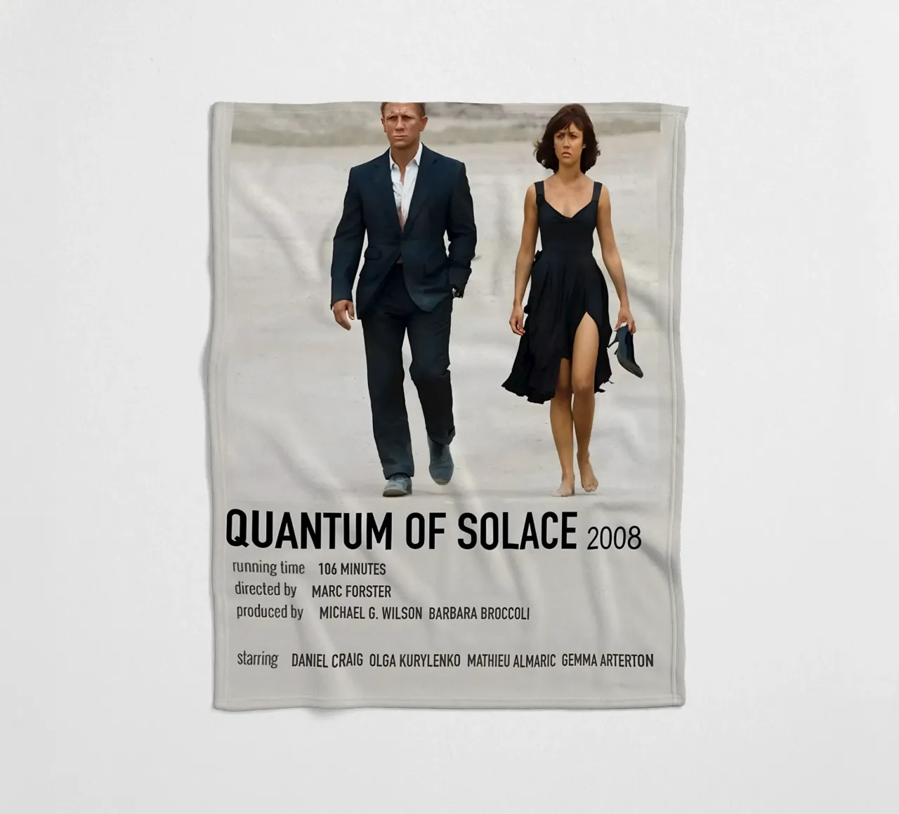 QUANTUM OF SOLACE 2008 coperta in pile da MVFminimalist