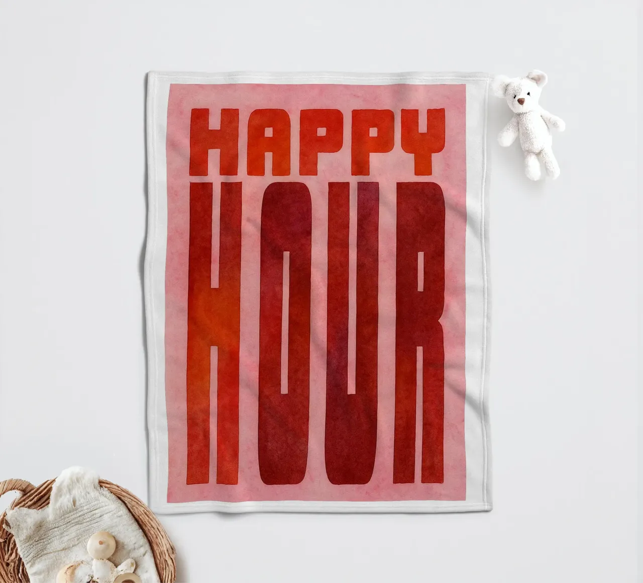 happy hour coperta in pile da onelove