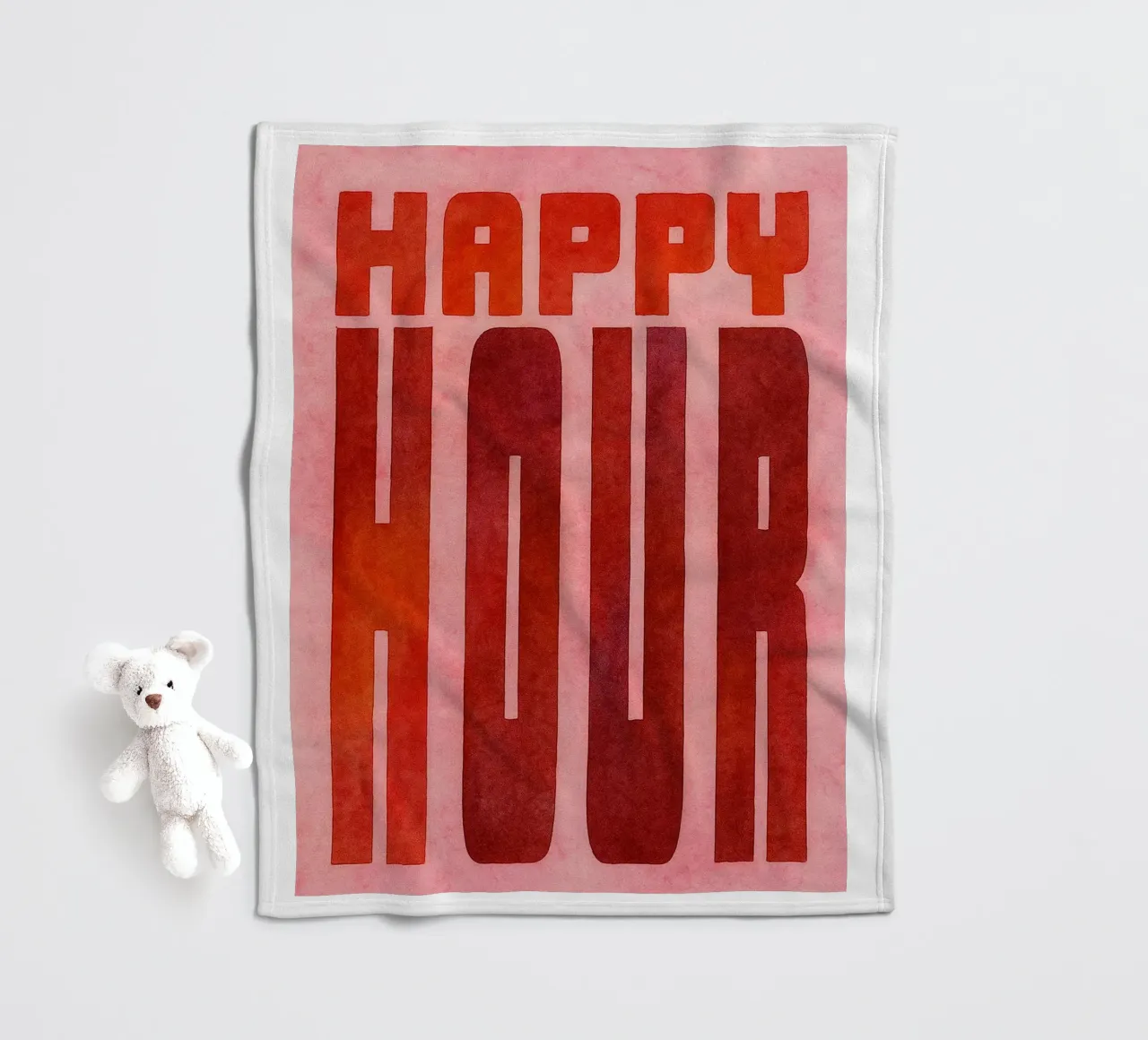 happy hour coperta in pile da onelove