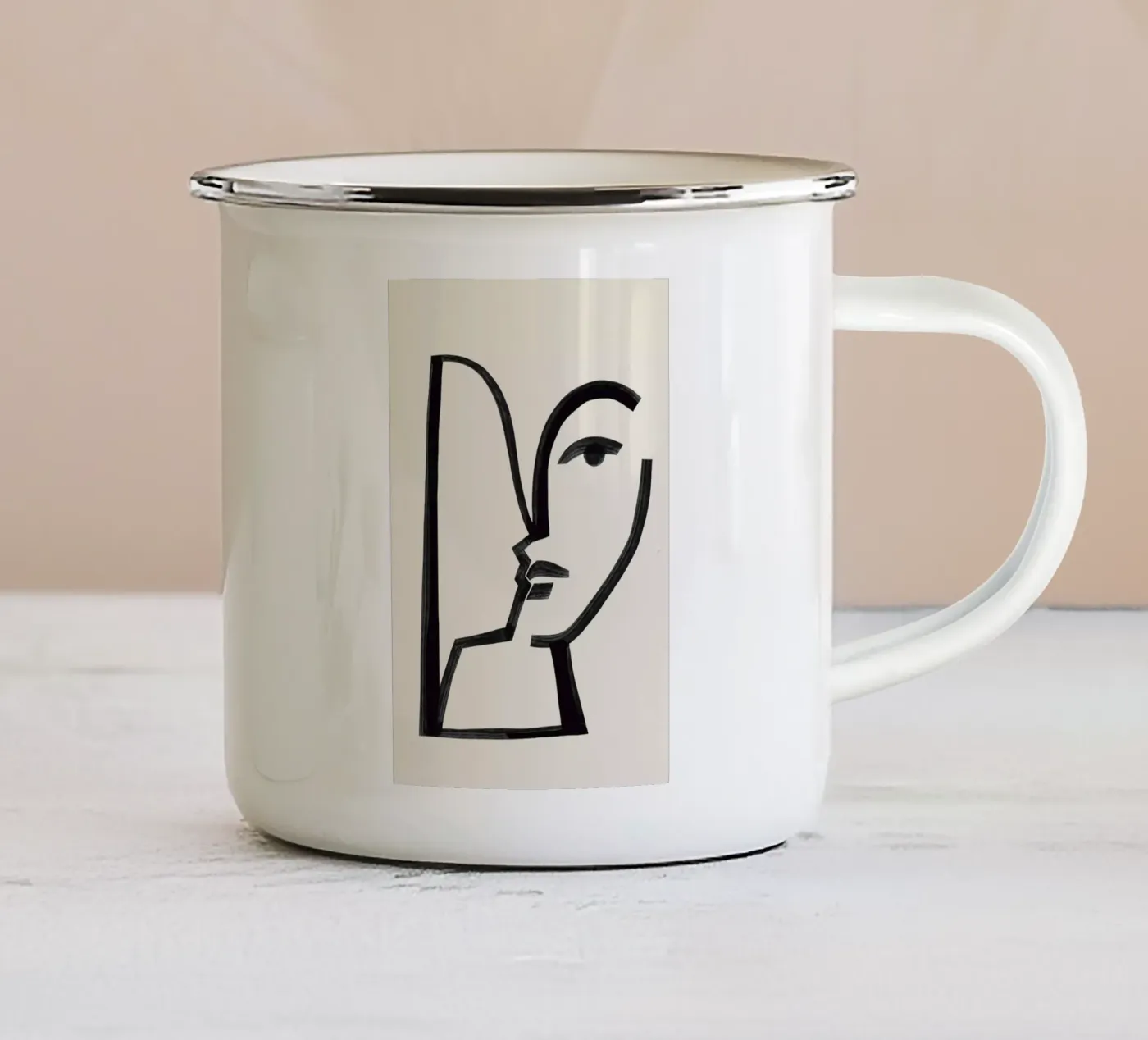 Memory enamel mug by Kit Agar