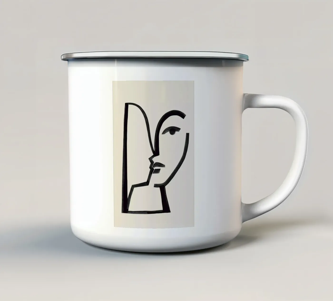 Memory enamel mug by Kit Agar