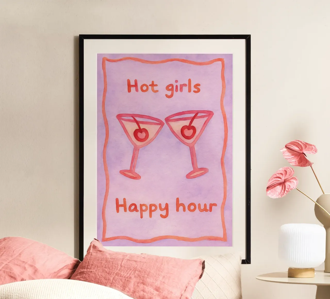 happy hour per ragazze sexy poster da onelove