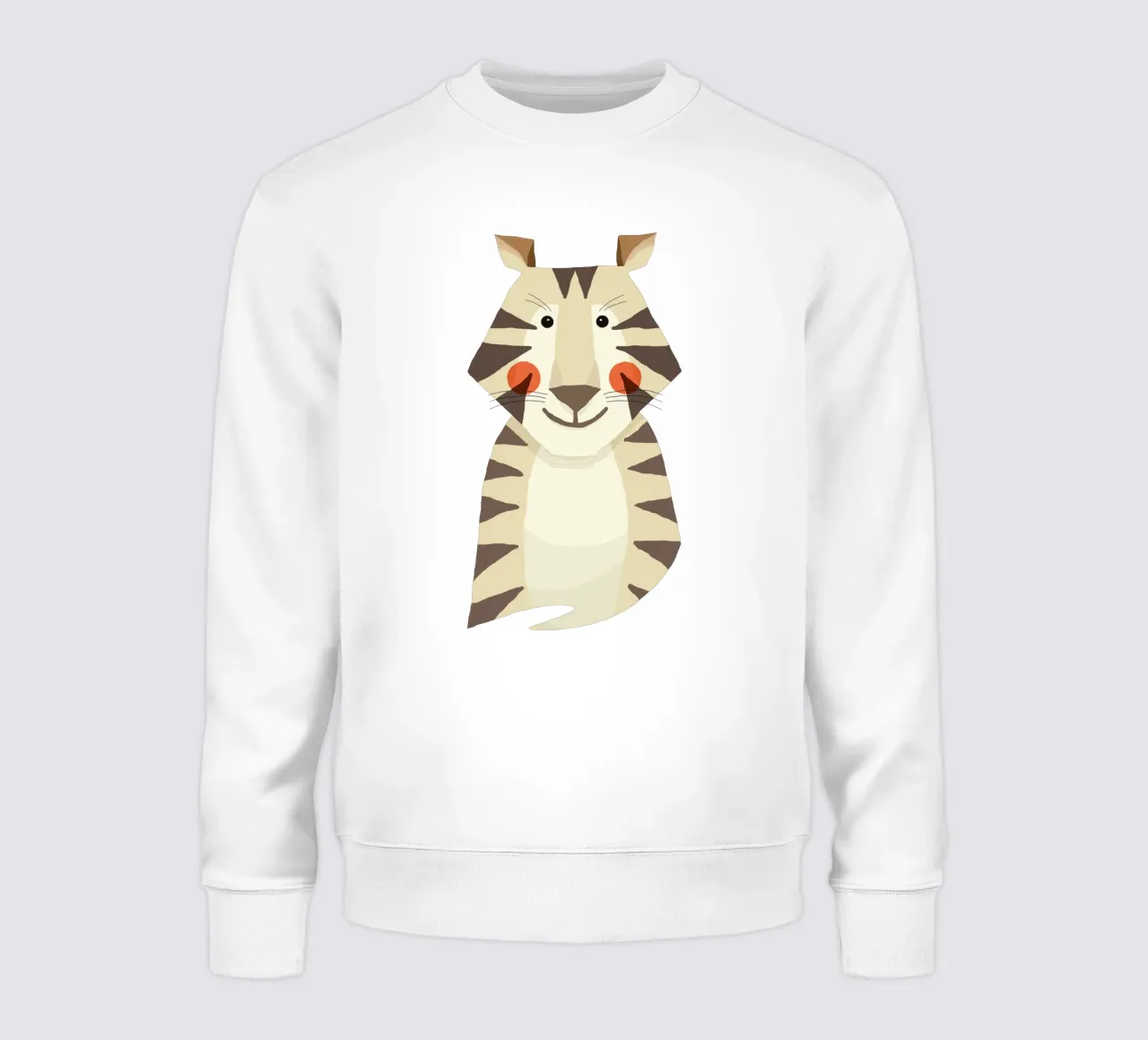 Tigre, ritratto animale felpa da The Printed Sparrow