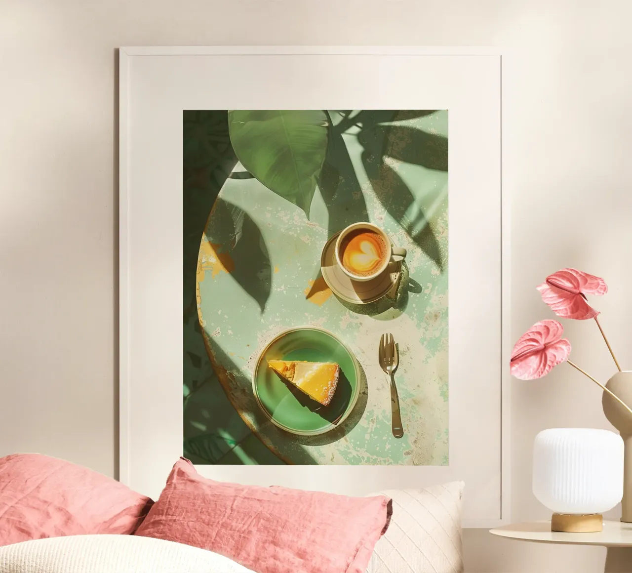 Citrus Pause poster con telaio in plastica da michi