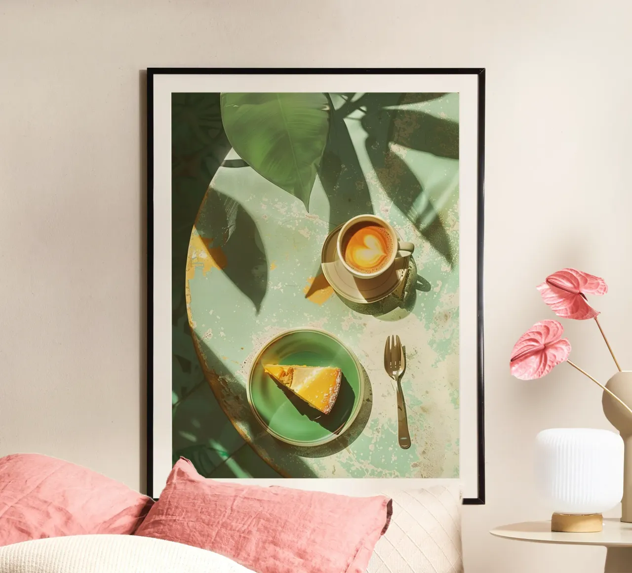 Citrus Pause poster con telaio in plastica da michi