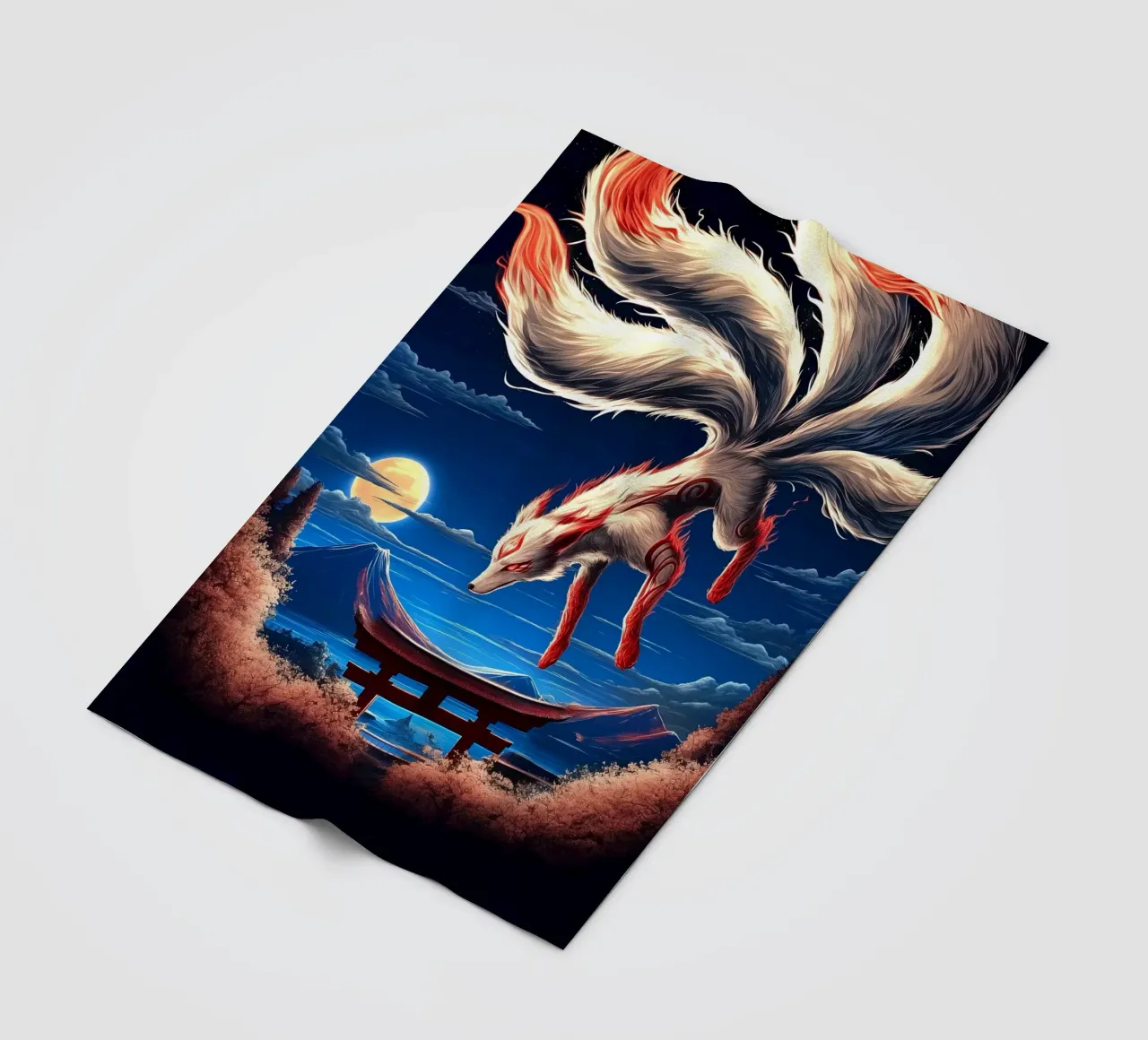 Volpe a nove code coperta in pile da Fleur de Lys