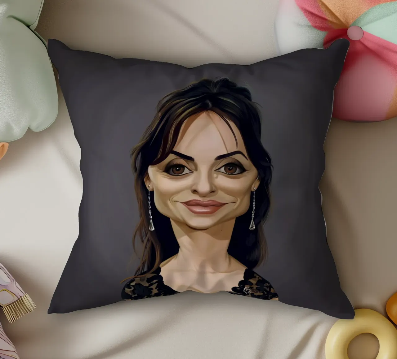 Penélope Cruz cuscino da Rob Art | Illustration