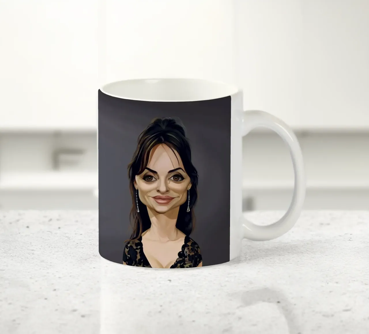 Penélope Cruz tazza in ceramica da Rob Art | Illustration