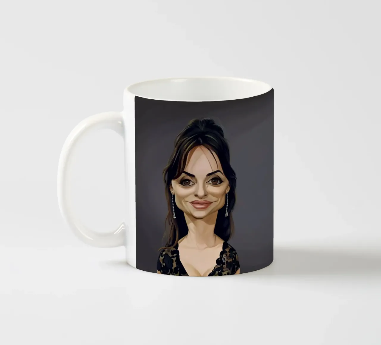 Penélope Cruz tazza in ceramica da Rob Art | Illustration