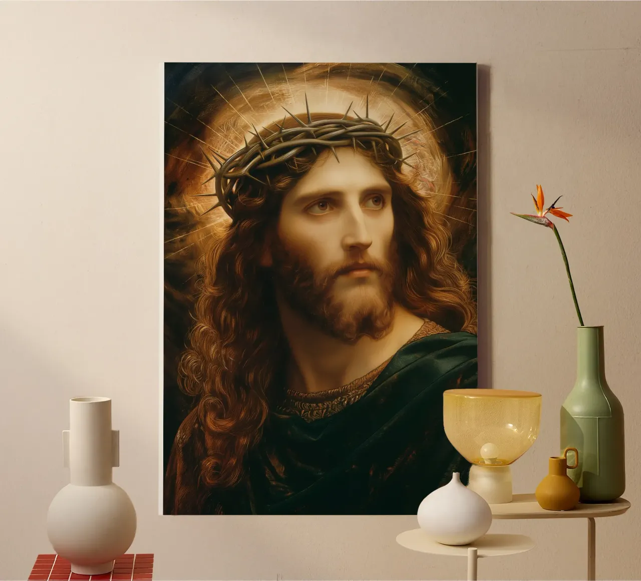 Jesus canvas by Fleur de Lys