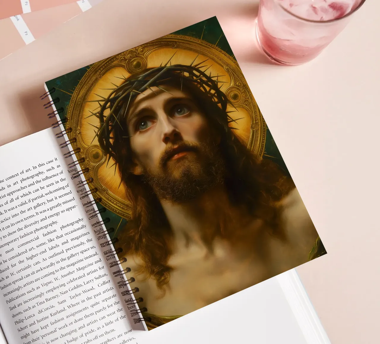 Jesus spiral notebook by Fleur de Lys