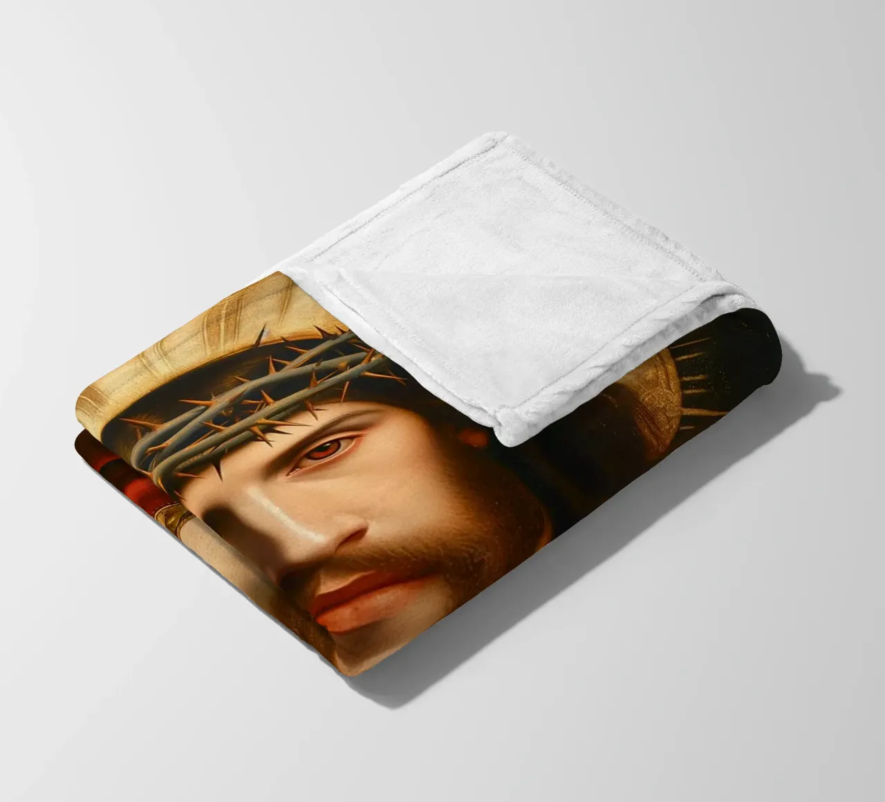 Jesus fleece blanket by Fleur de Lys