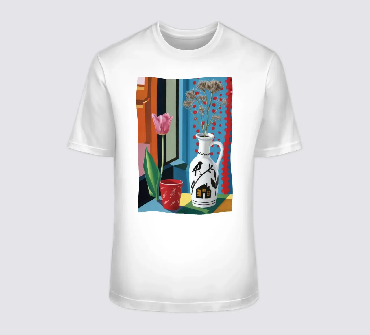 Brocca a forma di uccello barocco t-shirt da Tiga Bersama