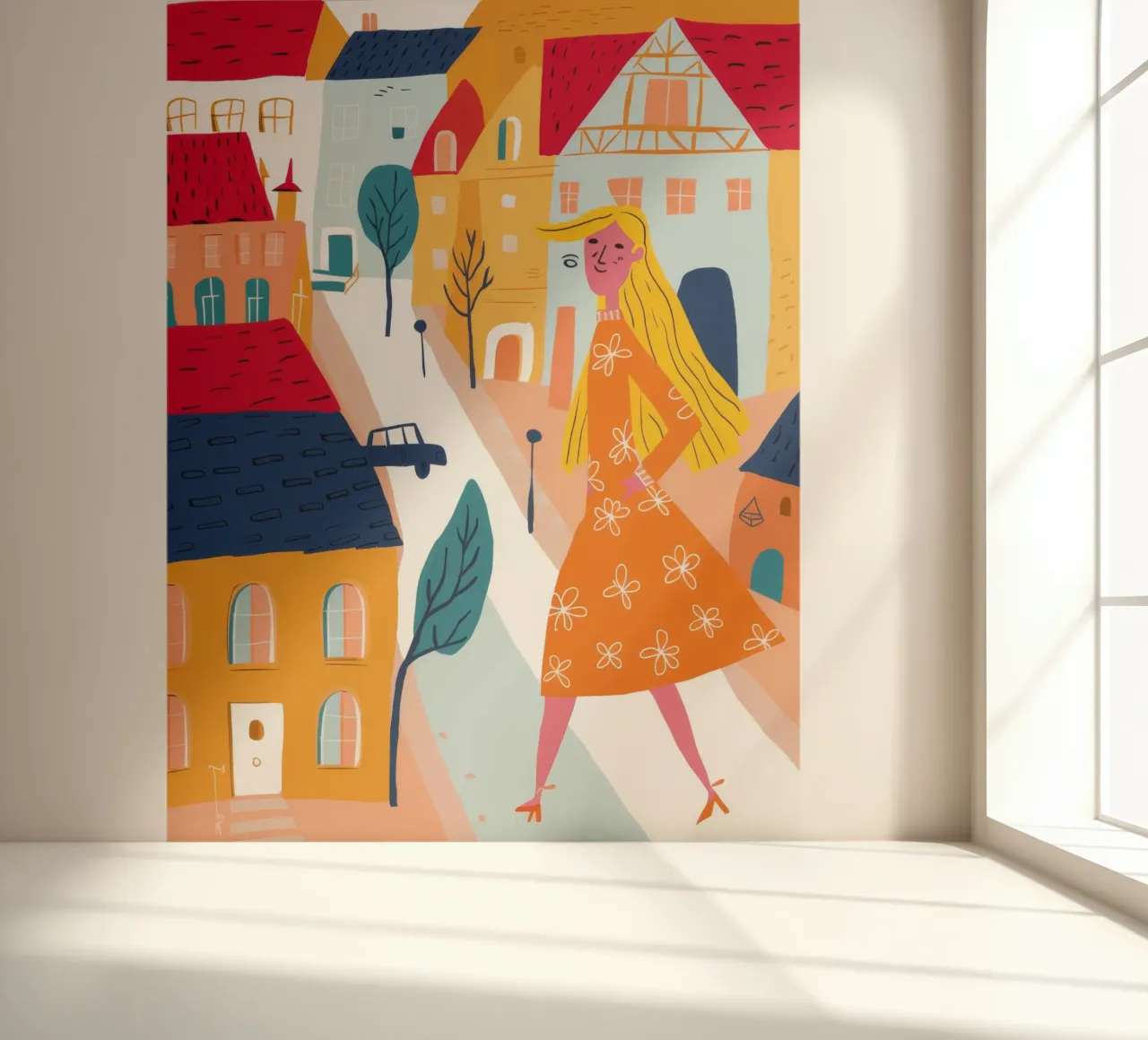 Walking Through Old Town photo wallpaper by Muse Artworks