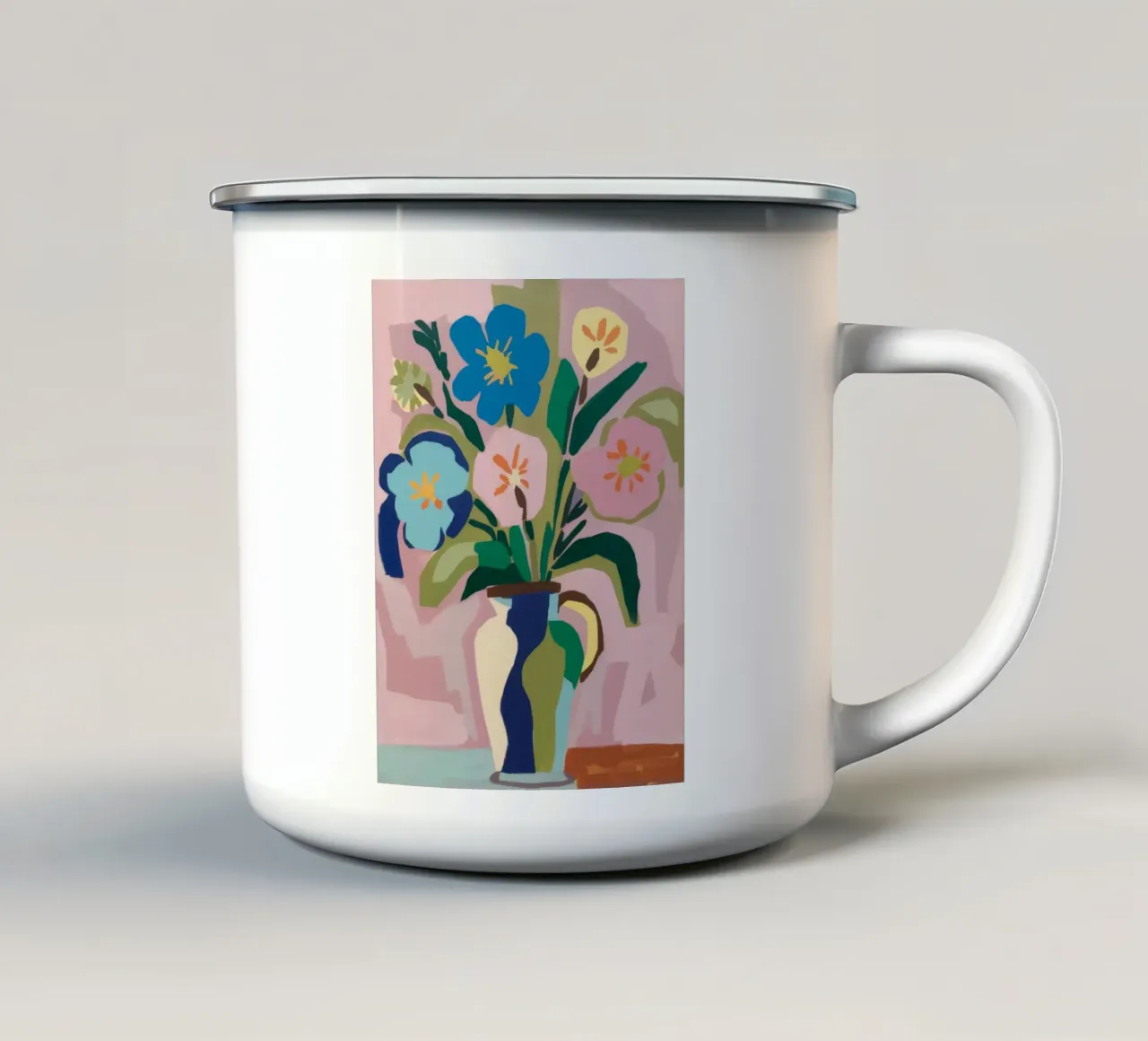 Vasi pastello tazza in smalto da Tiga Bersama