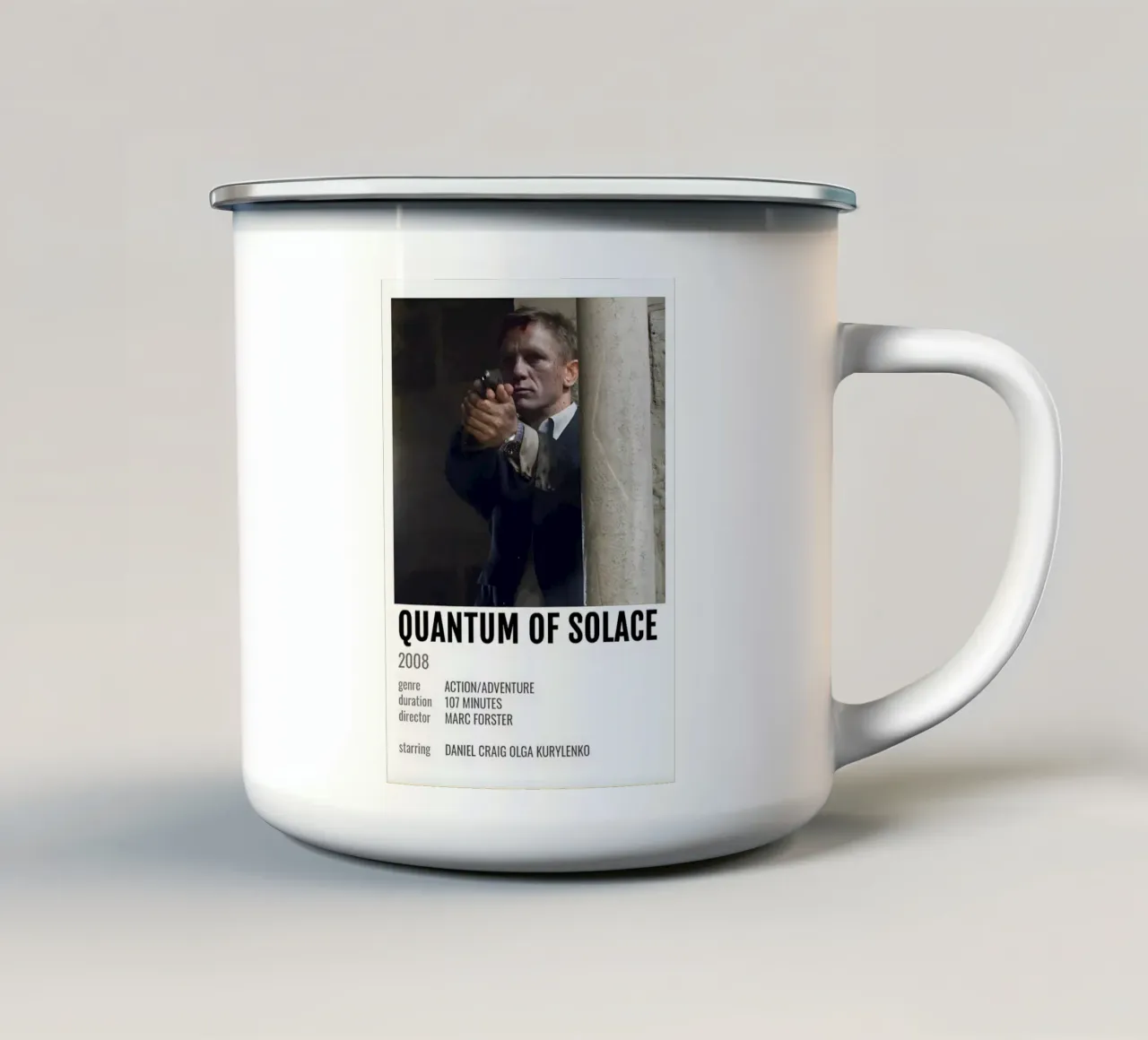QUANTUM OF SOLACE 2008 tazza in smalto da MVFminimalist