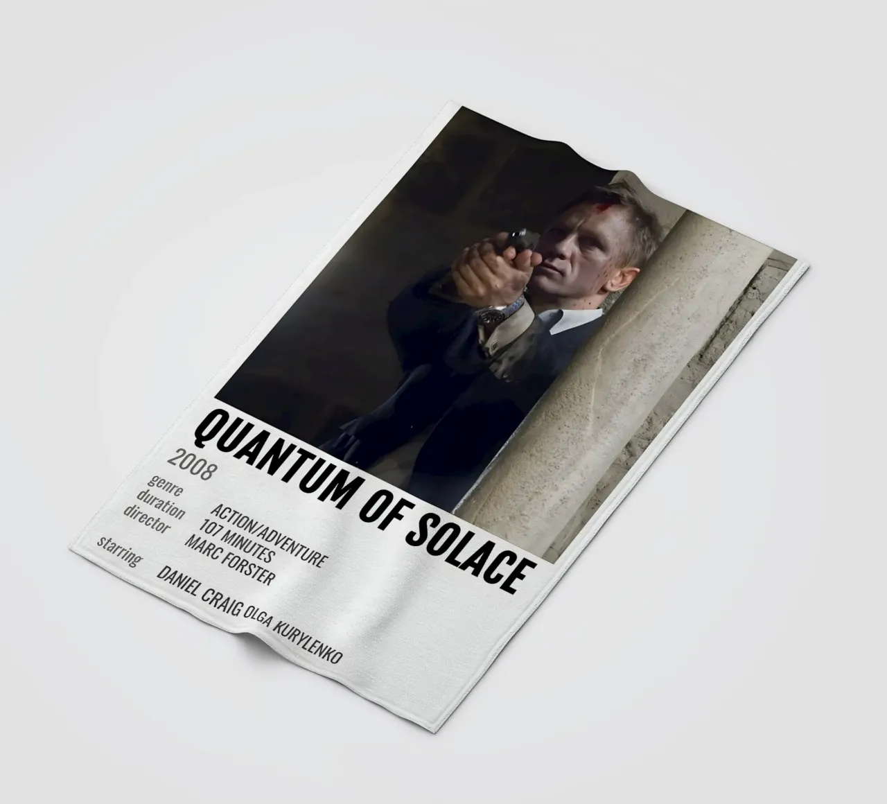 QUANTUM OF SOLACE 2008 coperta in pile da MVFminimalist