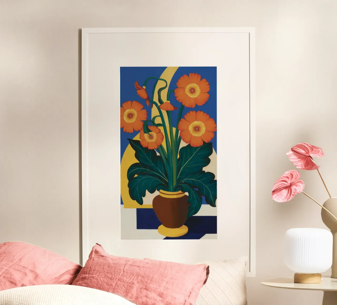 Girasoli in terracotta poster da Tiga Bersama
