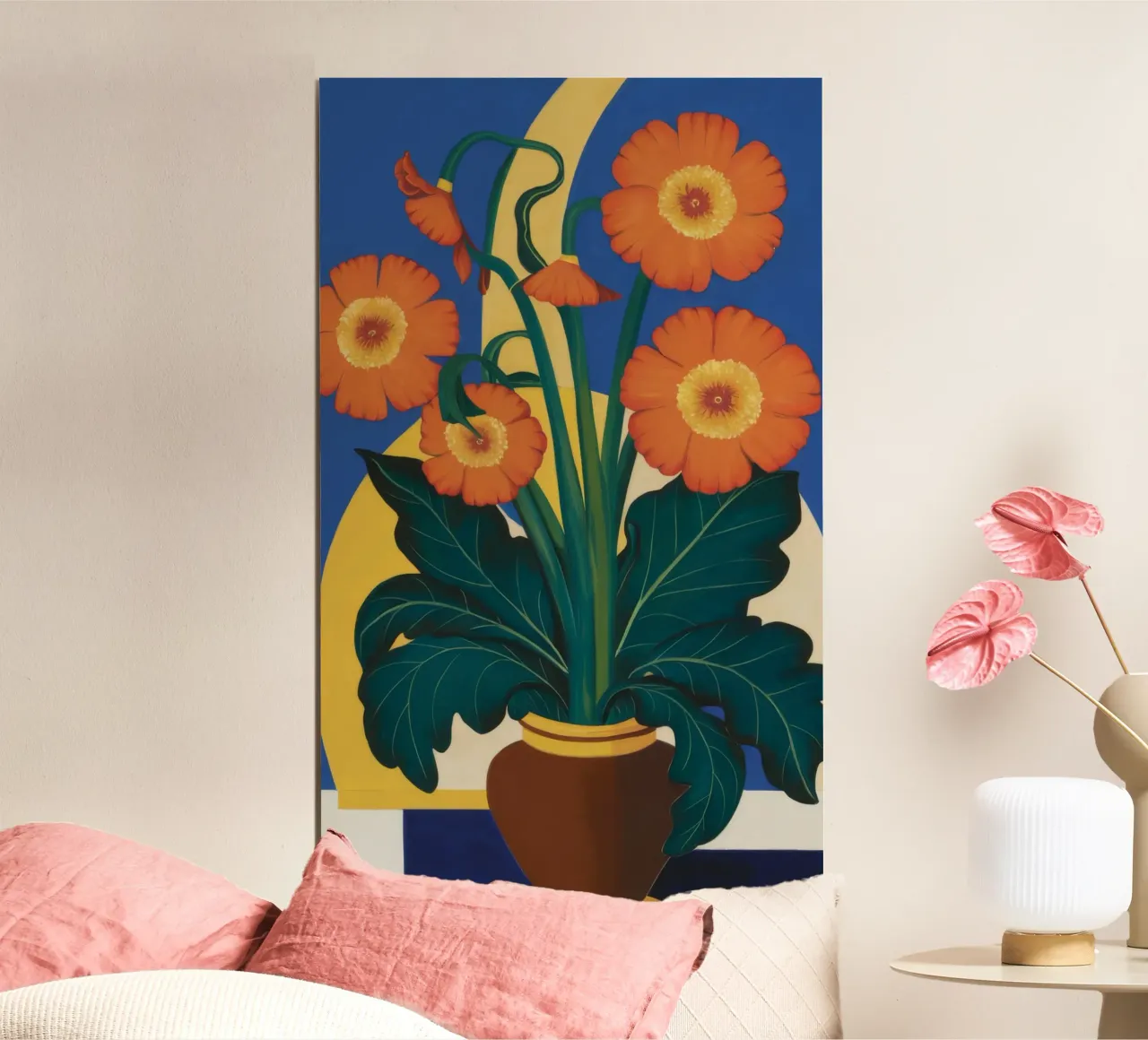 Girasoli in terracotta poster da Tiga Bersama