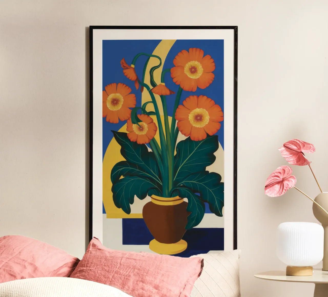 Girasoli in terracotta poster da Tiga Bersama
