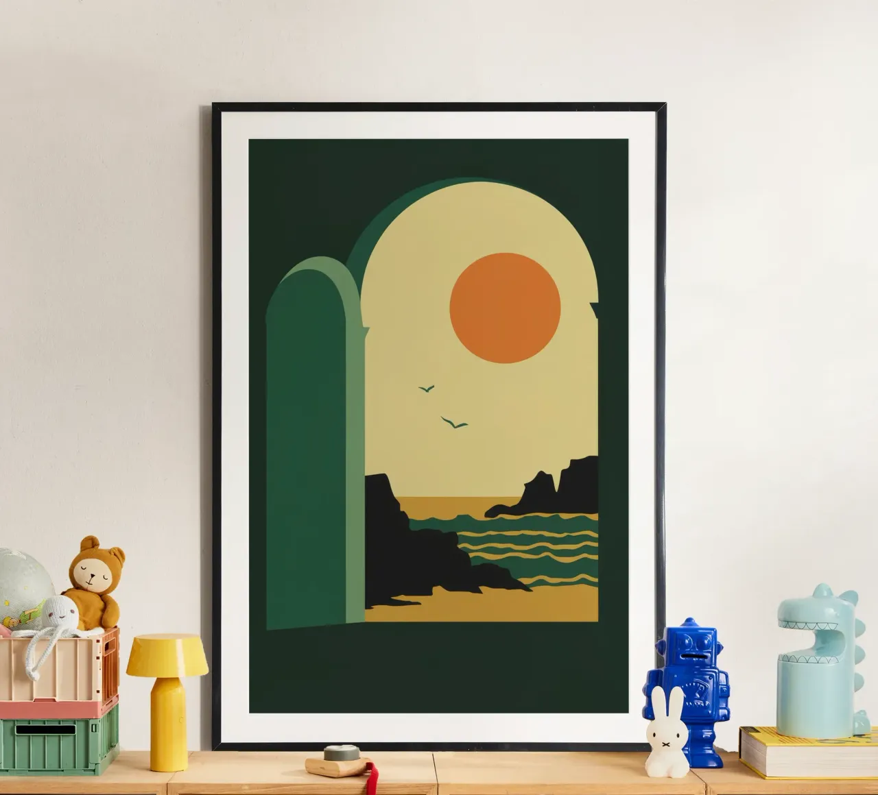 Vista ad arco sul mare poster da Muse Artworks