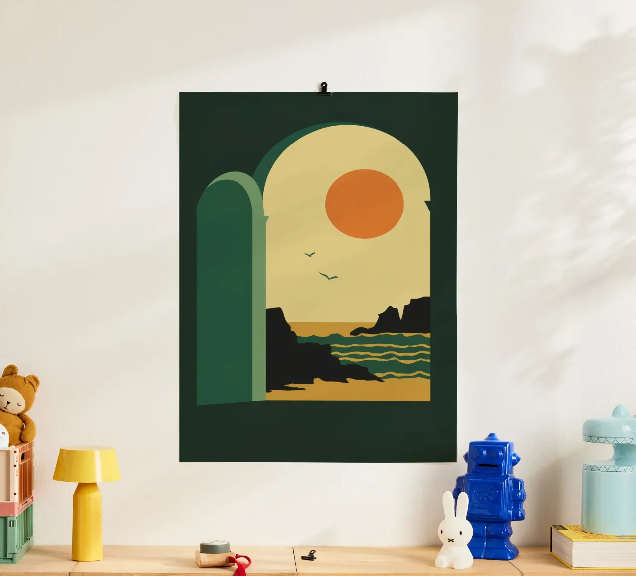 Vista ad arco sul mare poster da Muse Artworks