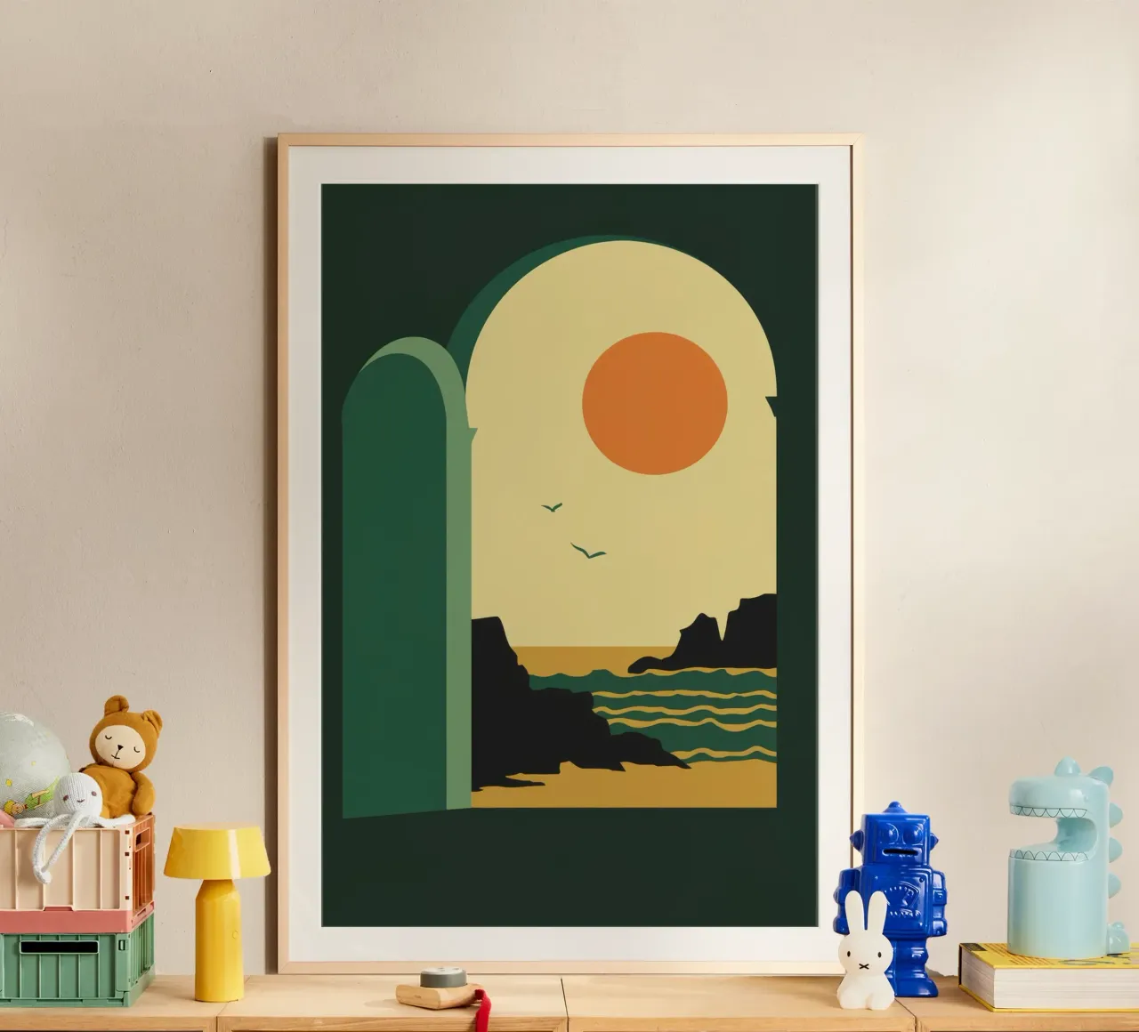 Vista ad arco sul mare poster da Muse Artworks