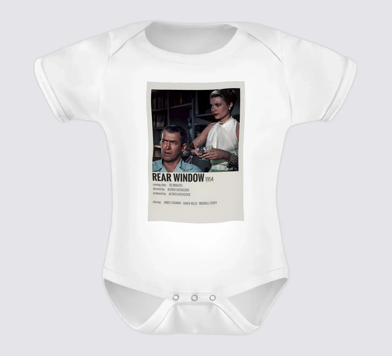 REAR WINDOW 1954 body neonato maniche corte da MVFminimalist