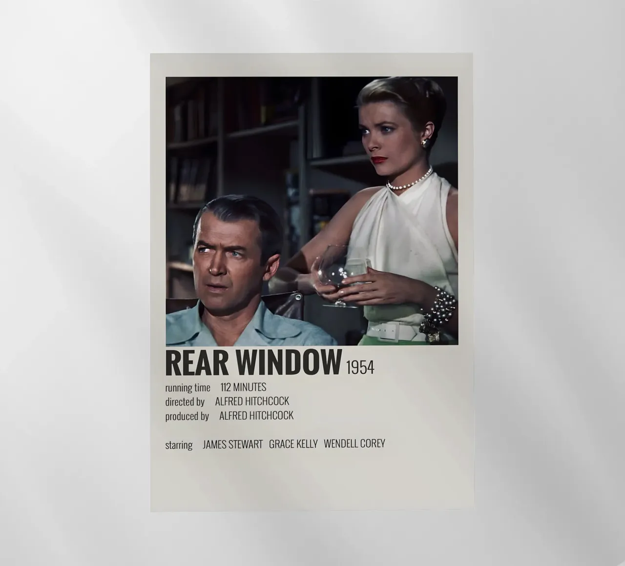 REAR WINDOW 1954 pellicola backlit da MVFminimalist