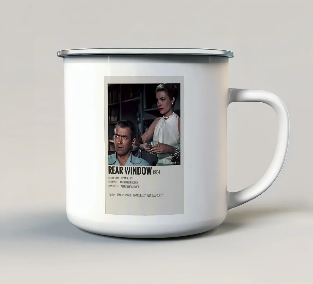 REAR WINDOW 1954 tazza in smalto da MVFminimalist