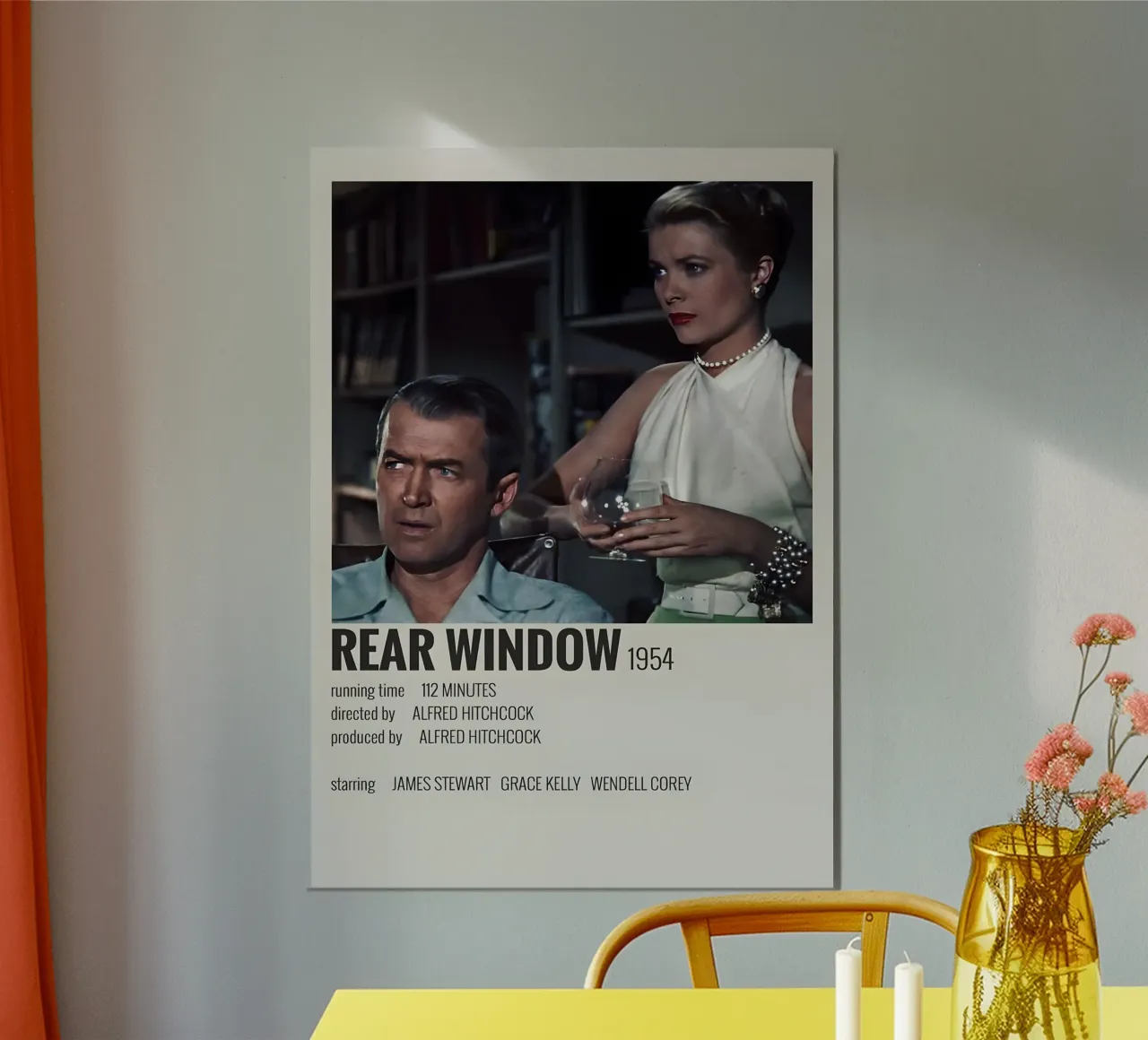 REAR WINDOW 1954 alluminio dibond da MVFminimalist