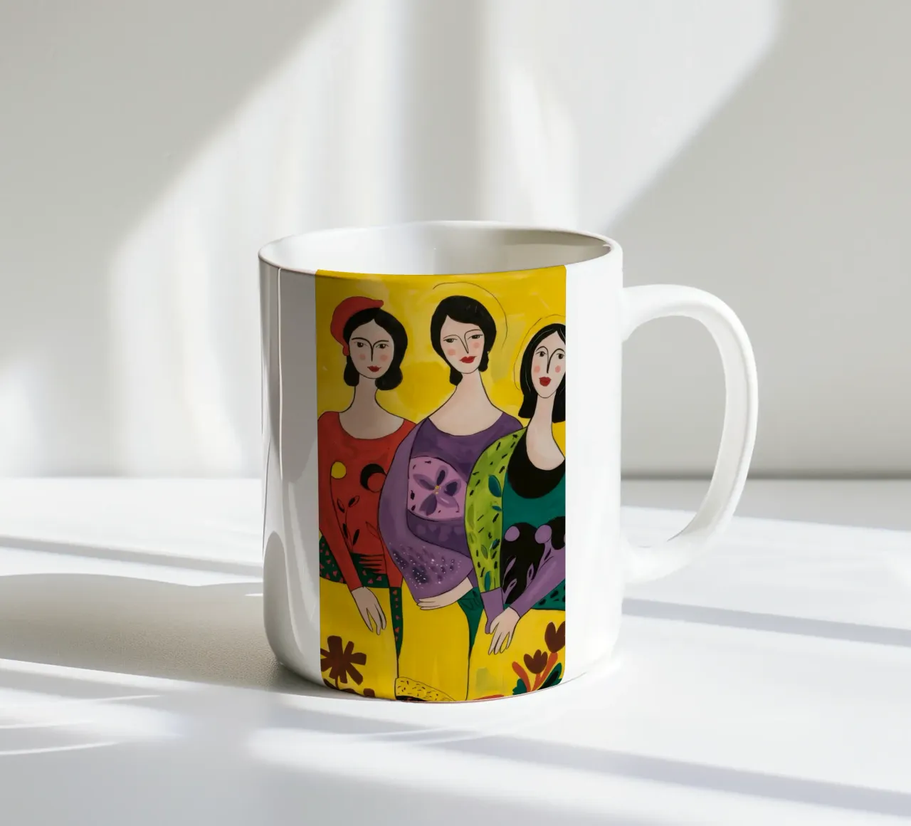 Tre Grazie Pop tazza in ceramica da Tiga Bersama