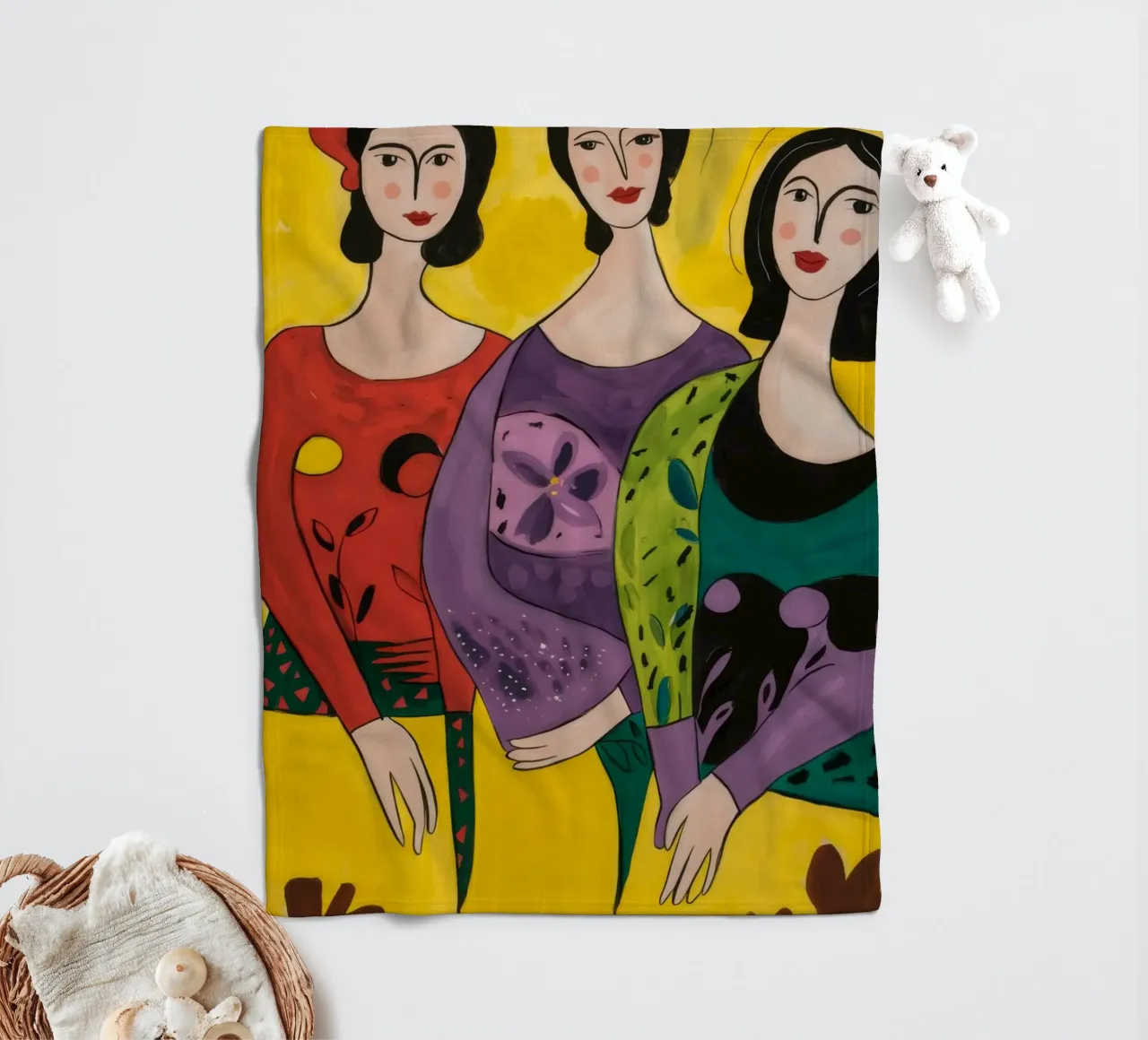 Tre Grazie Pop coperta in pile da Tiga Bersama