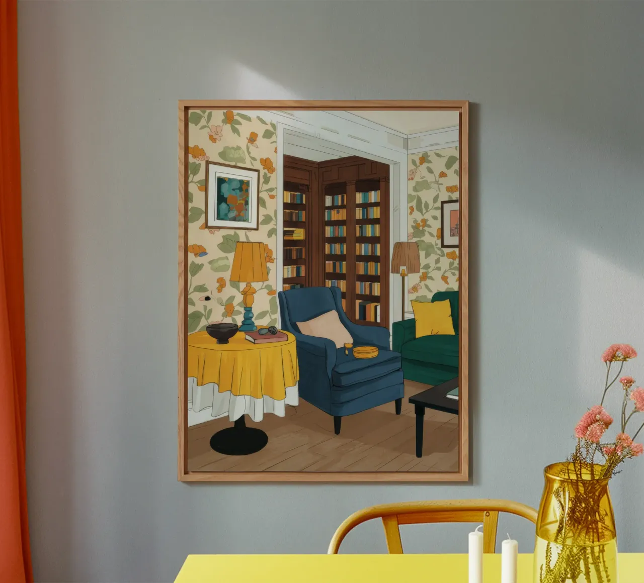 Sogno di una biblioteca in poltrona alluminio dibond da Haven Fantasy