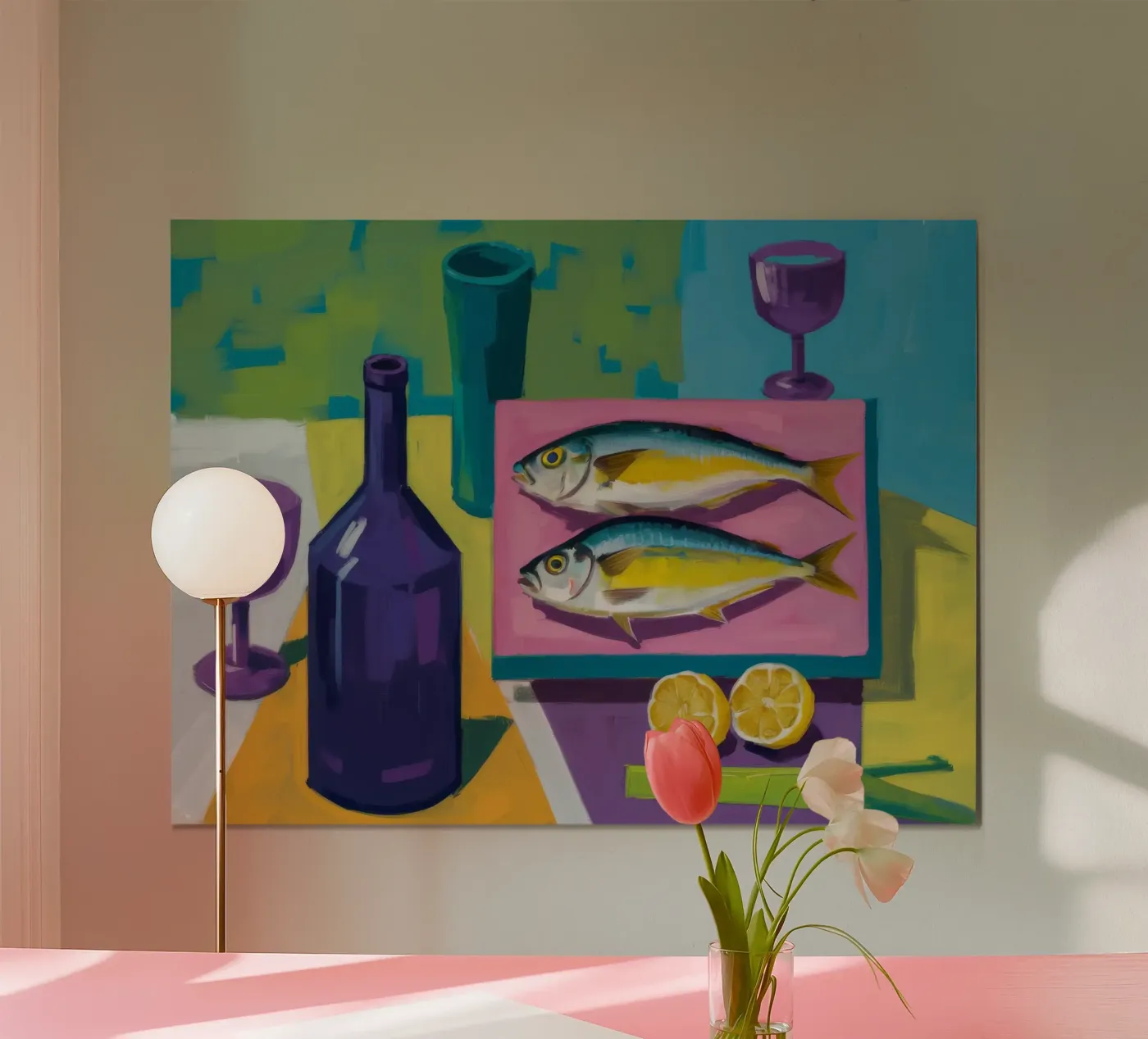 Saffier vis diner poster van Fable Tempa