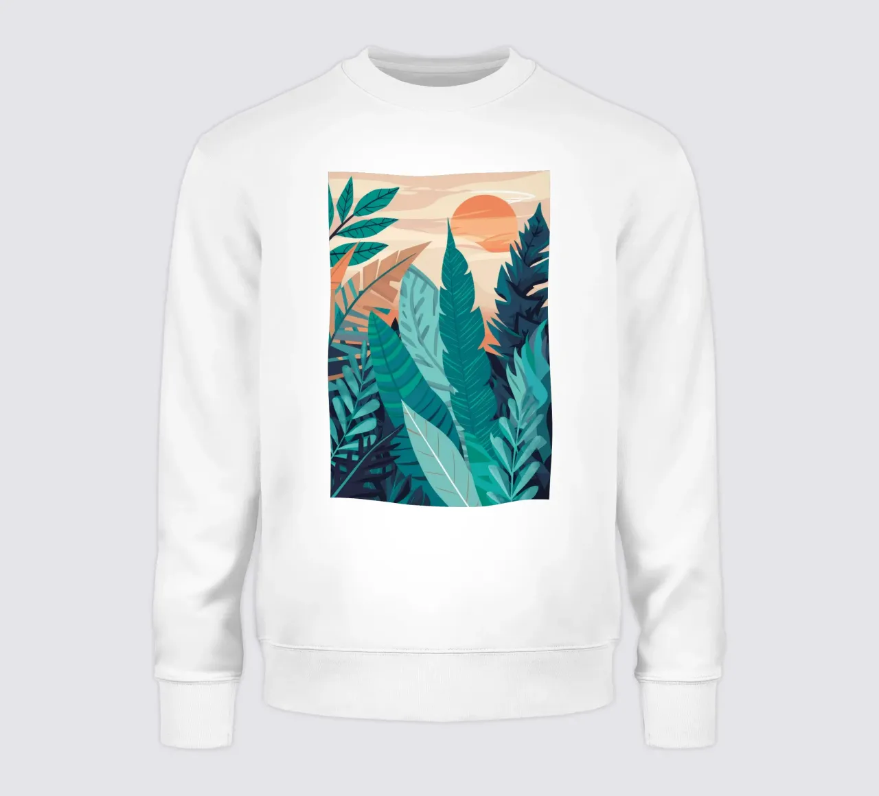 Strati di foglie tropicali felpa da Muse Artworks