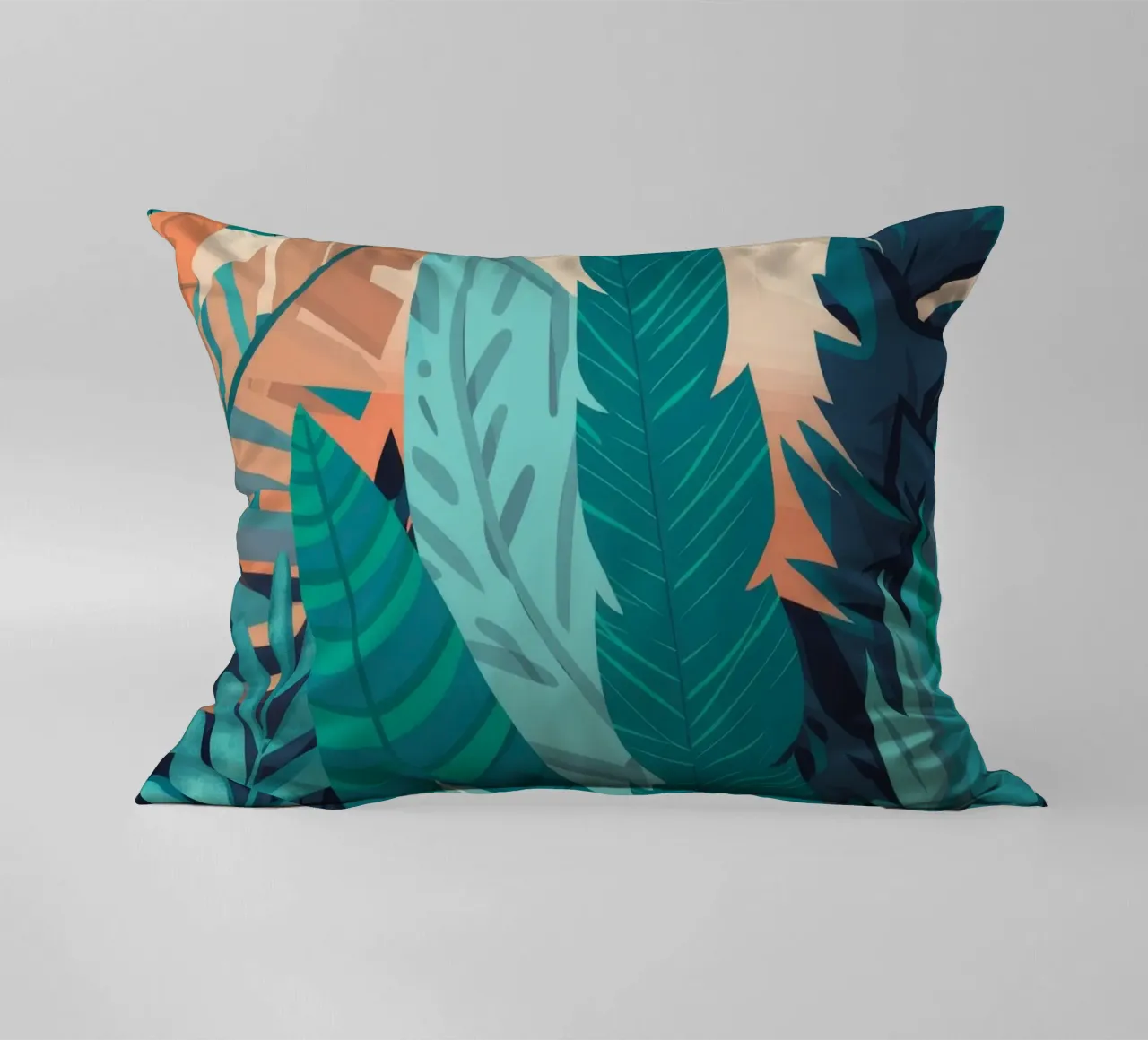 Strati di foglie tropicali cuscino da Muse Artworks