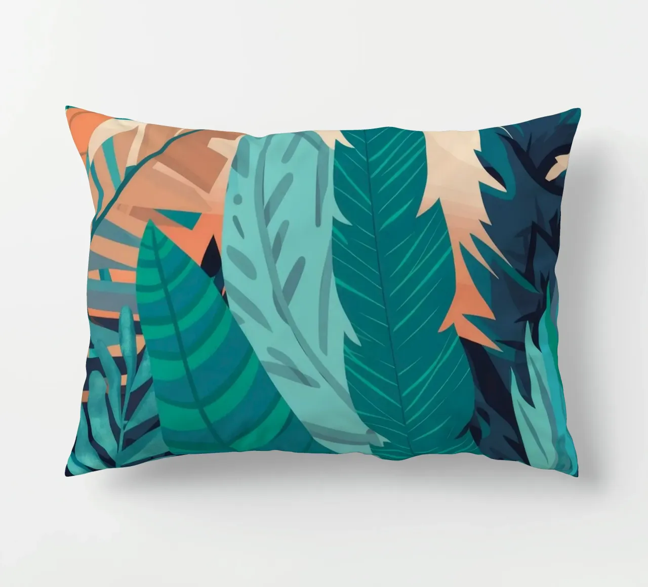 Strati di foglie tropicali cuscino da Muse Artworks