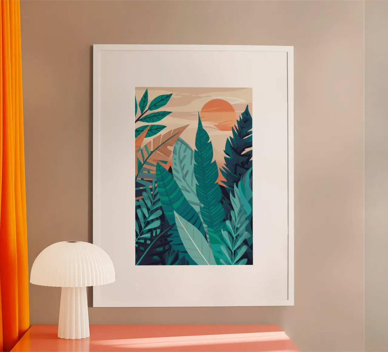 Strati di foglie tropicali carta hahnemühle da Muse Artworks