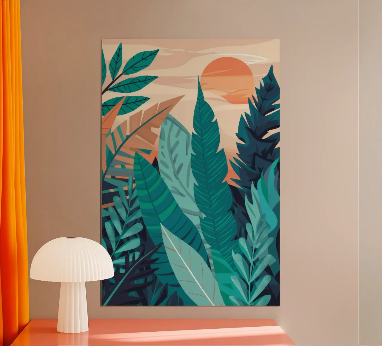 Strati di foglie tropicali carta hahnemühle da Muse Artworks