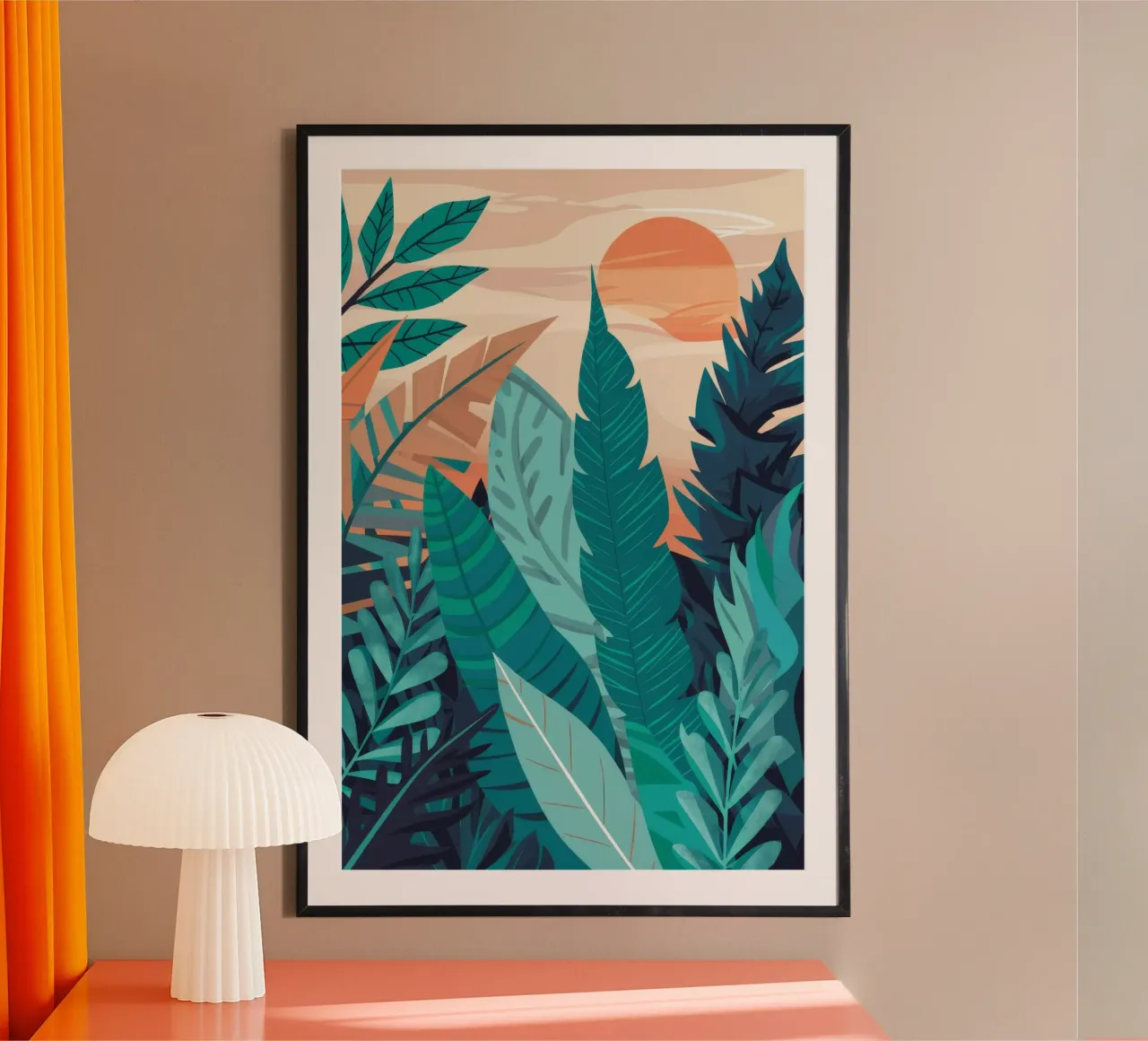 Strati di foglie tropicali carta hahnemühle da Muse Artworks