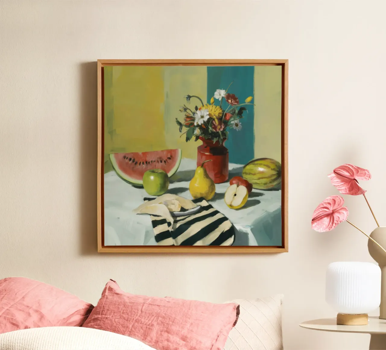 Pear and Watermelon Repose canvas by Fable Tempa