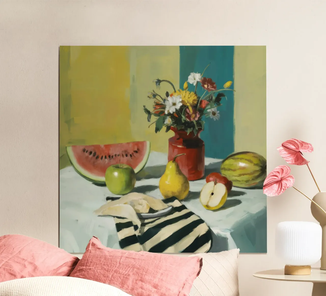 Riposo di pere e angurie poster da Fable Tempa